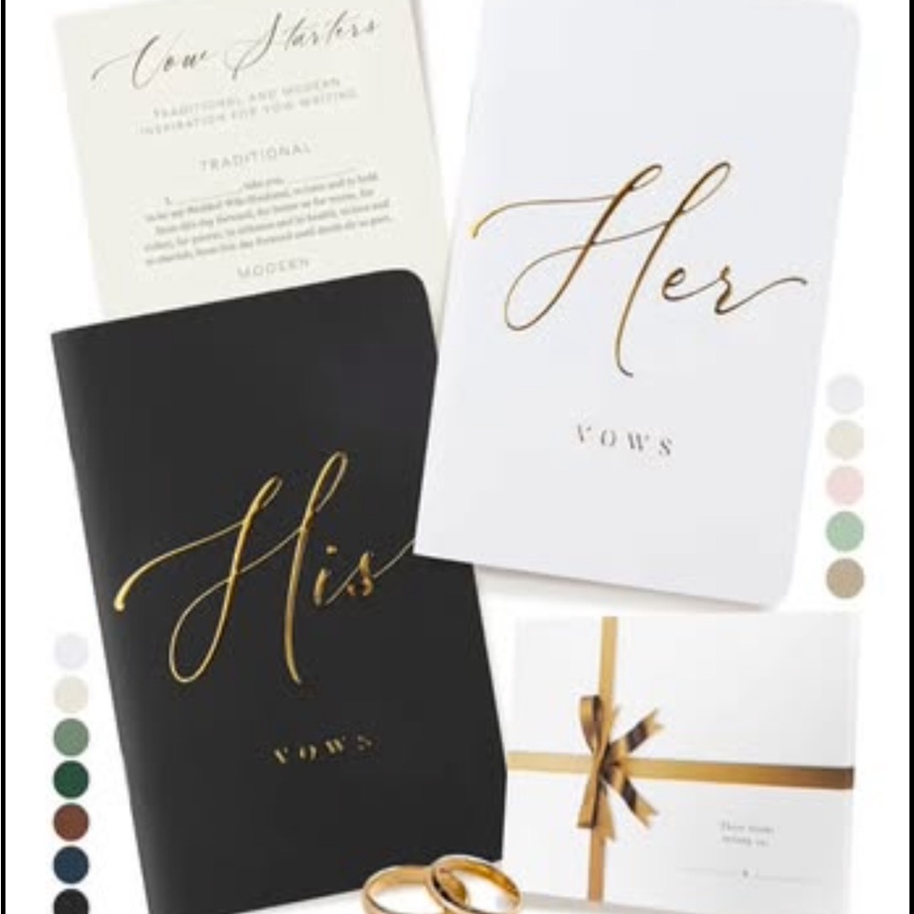 NEW ARTESORI Premium Wedding Vow Book for Her & Him